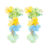 Colorful Shiny Large Shell Earrings - Wear with style