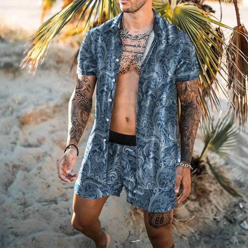 Comfortable vacay men beach short set - Wear with style