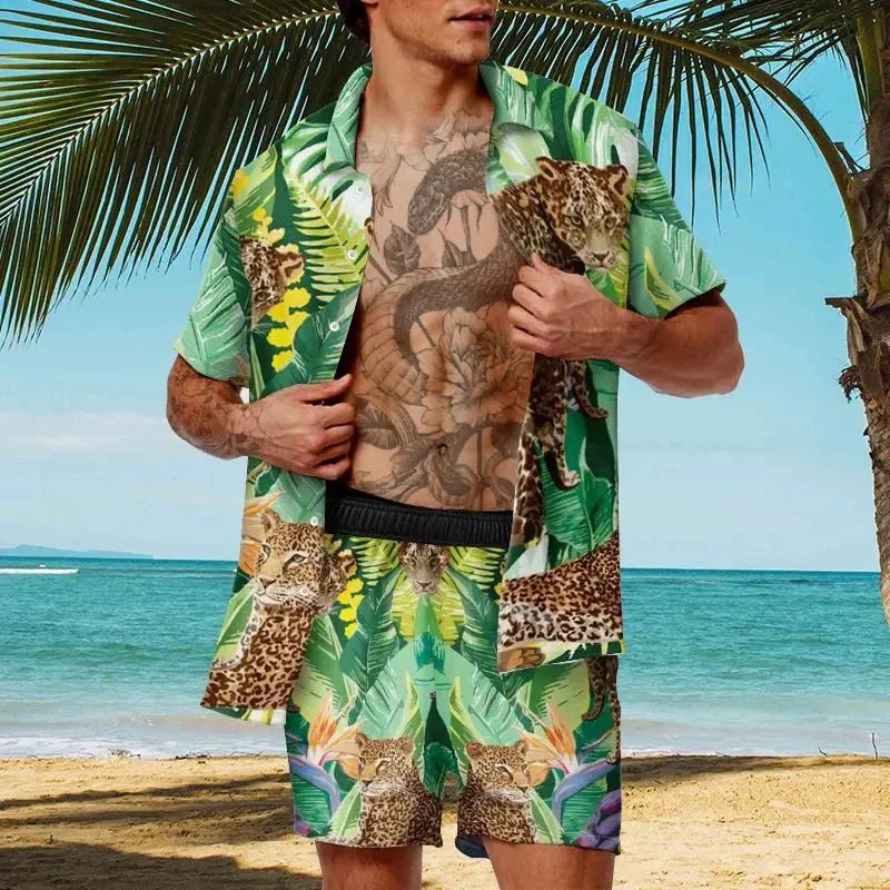 Comfortable vacay men beach short set - Wear with style