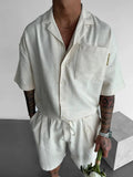 Cool comfortable men beach vacation shorts set - Wear with style