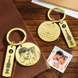 Couple Photo KeyChain Spotify Code Stainless Personalized Gift - Wear with style