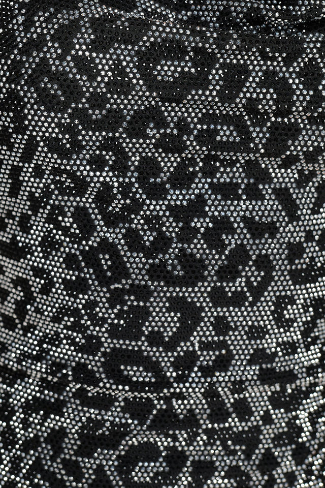 Cowl Neck Rhinestone Mini Dress - Wear with style