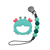Crab Teether Set // Teal - Wear with style
