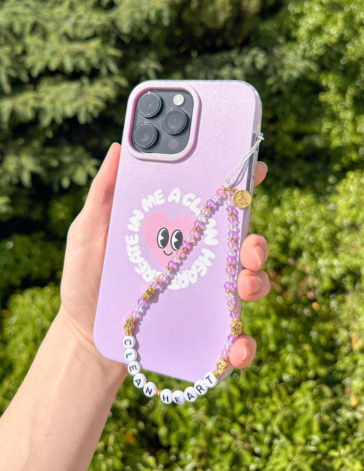 Create in Me a Clean Heart Phone Charm - Wear with style