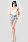 CRINKLE STRETCH KNIT SWEETHEART HOOKED BUSTIER CROPPED TOP - Wear with style