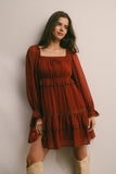 Crinkled Tiered Boho Mini Dress - Wear with style