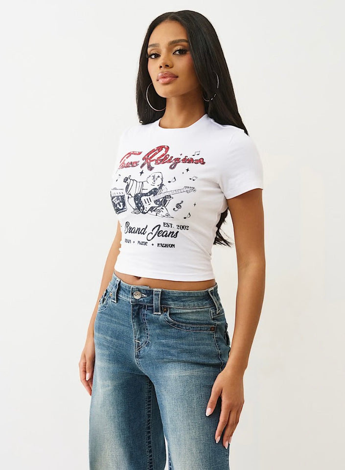CRYSTAL BUDDHA BABY TEE - Wear with style