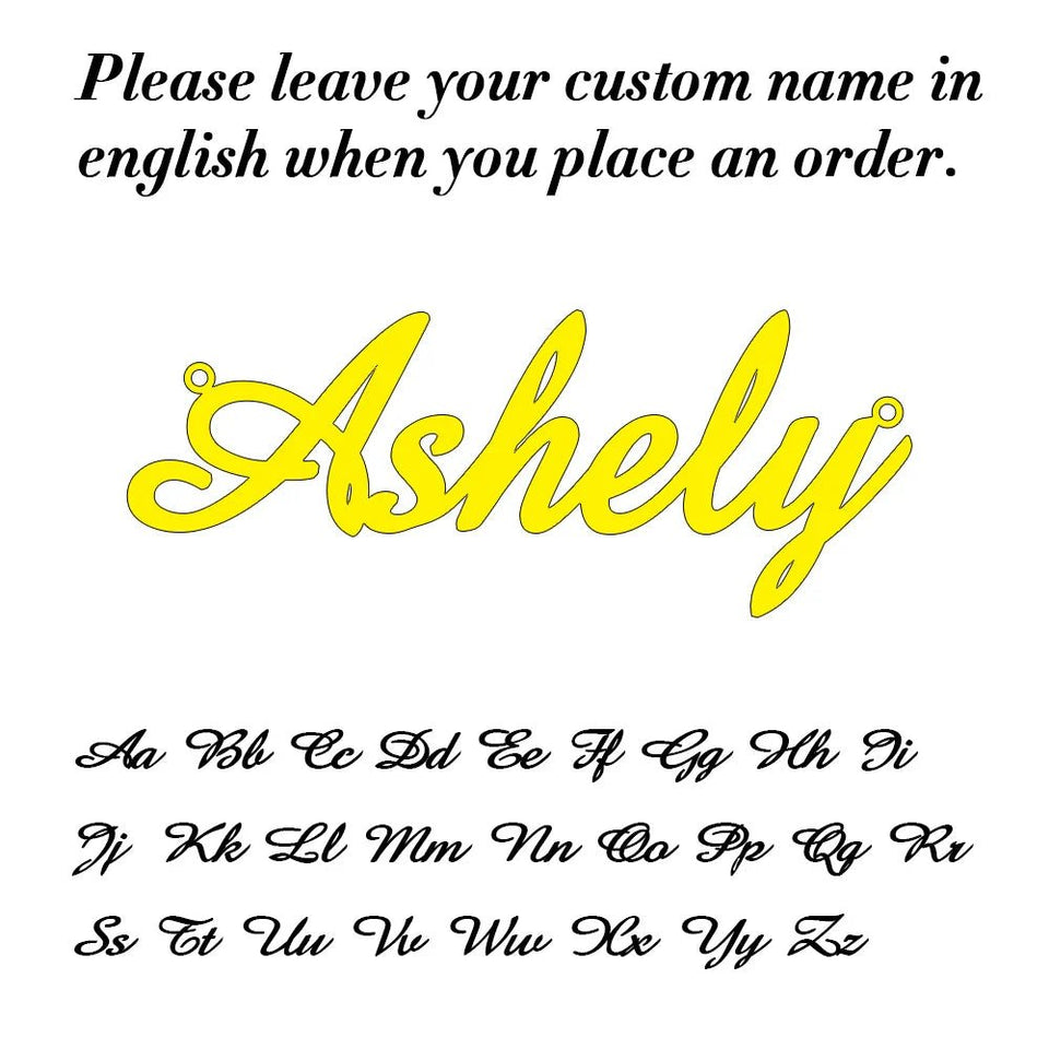 Custom Name Necklace - Wear with style