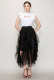Cut out top with flutter sleeve - Wear with style