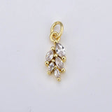 CZ Leaf Charm - Wear with style