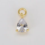 CZ Teardrop Charm - Wear with style