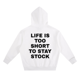 Blocky Life Is Short Hoodie