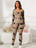 Scoop Neck Long Sleeve : Active Jumpsuit
