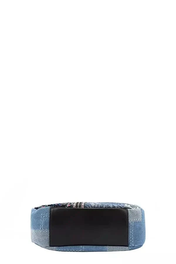 Nicole Lee Bosque De Amor Denim Hobo Bag Slouchy Chic