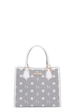 Nicole Lee USA Structured Tote Bag Monogram Print Pattern