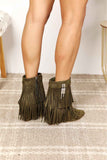 Chic Tassel Wedge Booties for Stylish Women