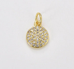 Dainty Round CZ Charm - Wear with style