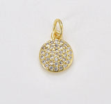 Dainty Round CZ Charm - Wear with style