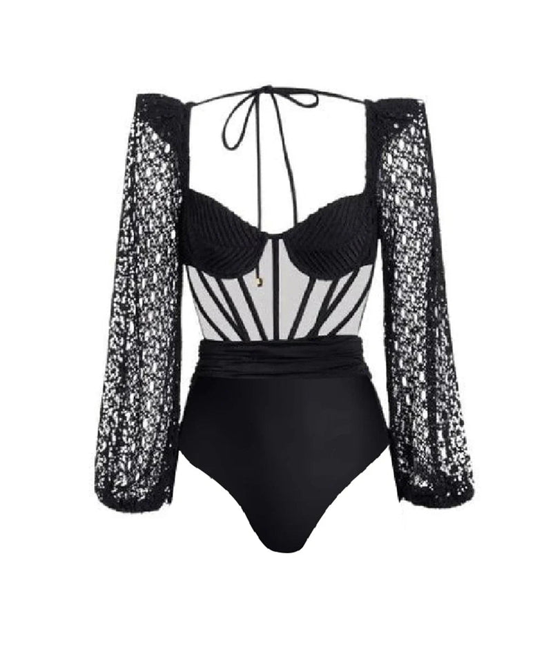 Daisy one piece swimsuit Resort wear - Wear with style