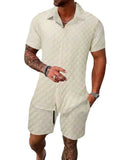 Comfortable Men's Graphic T-Shirt Set with Half Sleeve Tee for Men
