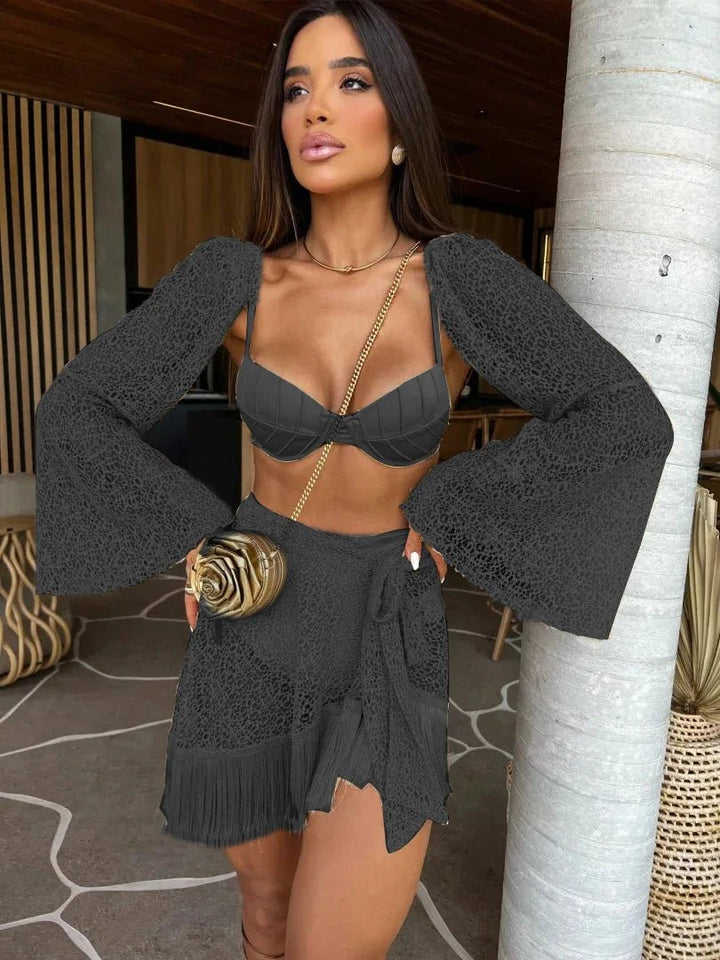 Deanea Tassel three piece swimsuit - Wear with style