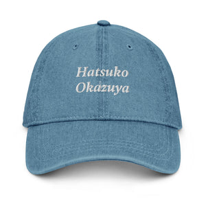 Hatsuko Okazuya Denim Hat – Embroidered