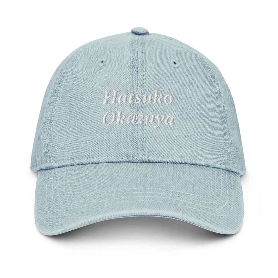 Hatsuko Okazuya Denim Hat – Embroidered