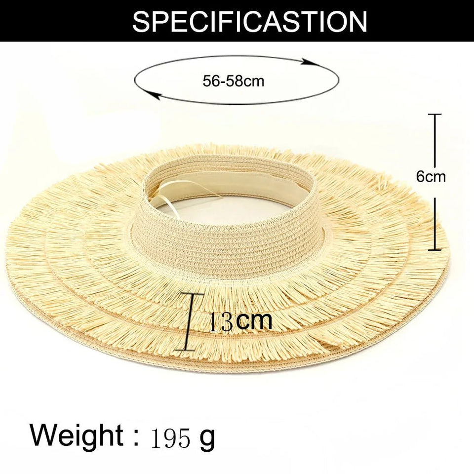 Designer empty top visor hat for woman - Wear with style