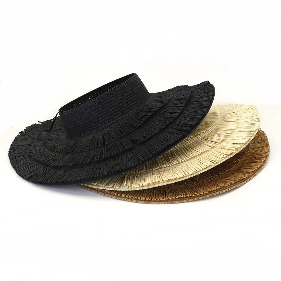 Designer empty top visor hat for woman - Wear with style