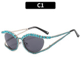 Designer Rhinestone Sunglasses - Wear with style