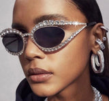 Designer Rhinestone Sunglasses - Wear with style