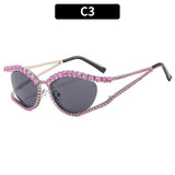 Designer Rhinestone Sunglasses - Wear with style