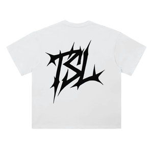 White Staple Tee