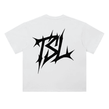 White Staple Tee