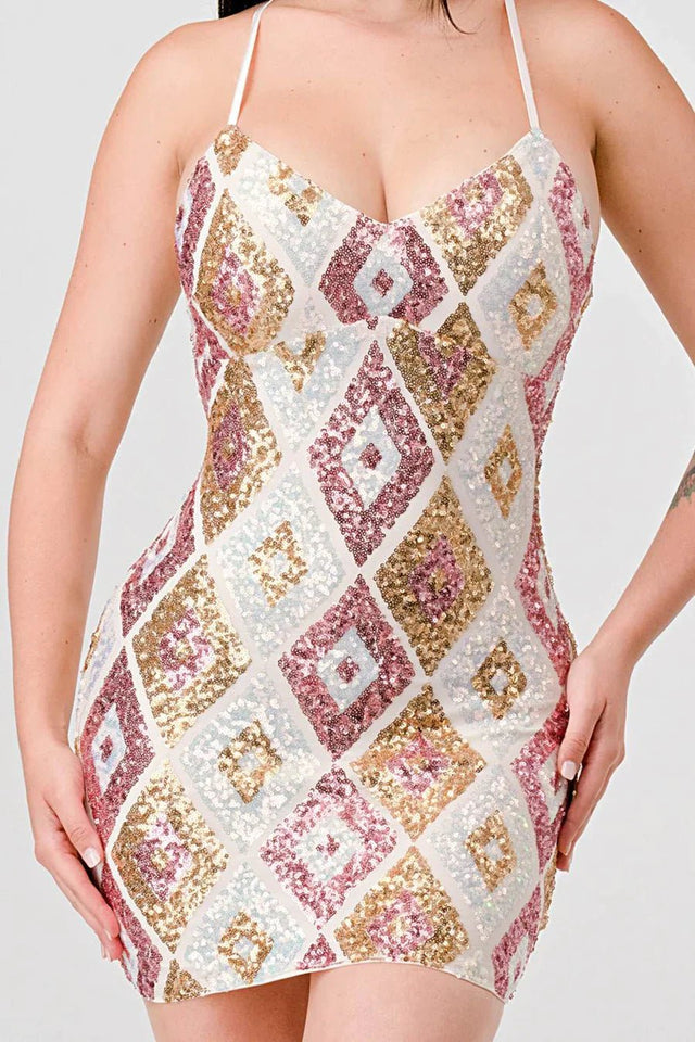 DIAMOND PATTERN DRAWSTRING - Wear with style