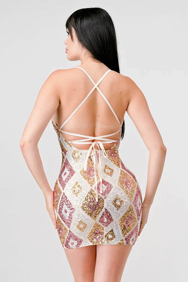 DIAMOND PATTERN DRAWSTRING - Wear with style