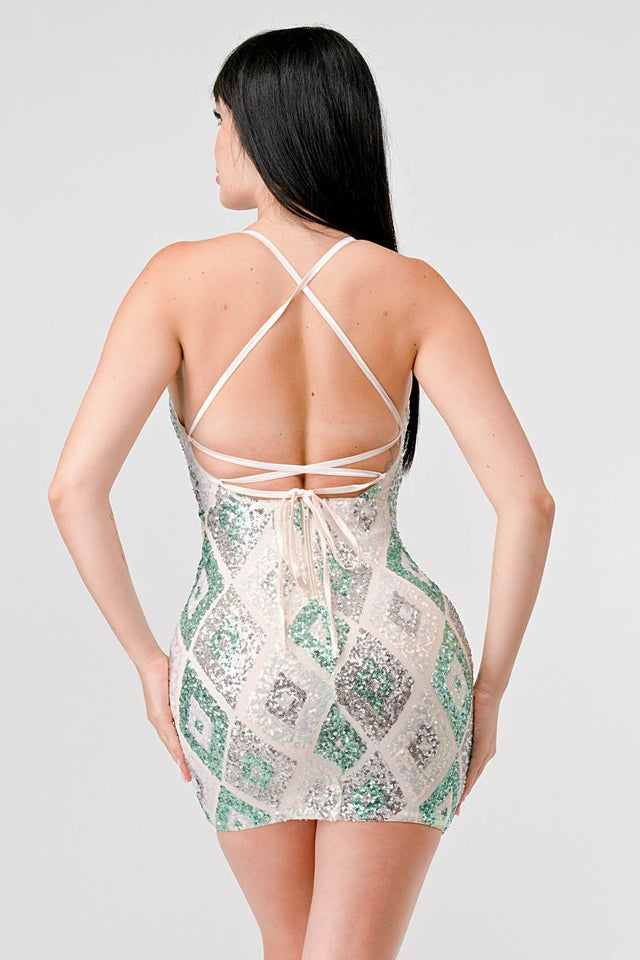 DIAMOND PATTERN DRAWSTRING - Wear with style