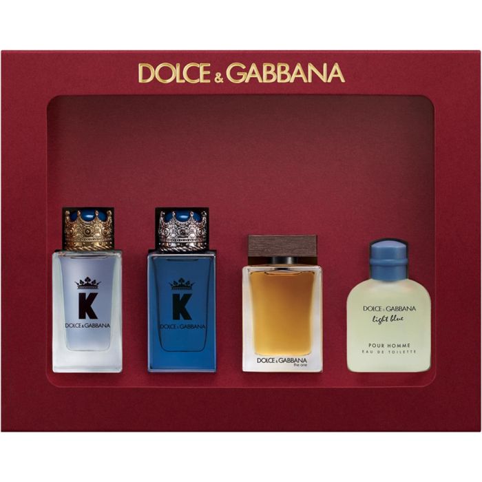 Dolce & Gabbana 4-Piece Mini Fragrance Set for Men