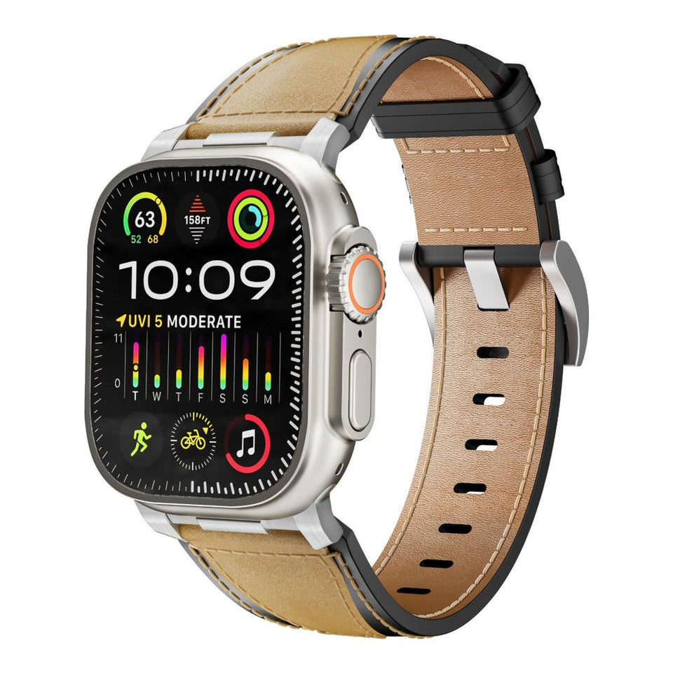 Dual - Tone Genuine Leather Band T01 for Apple Watch - Wear with style