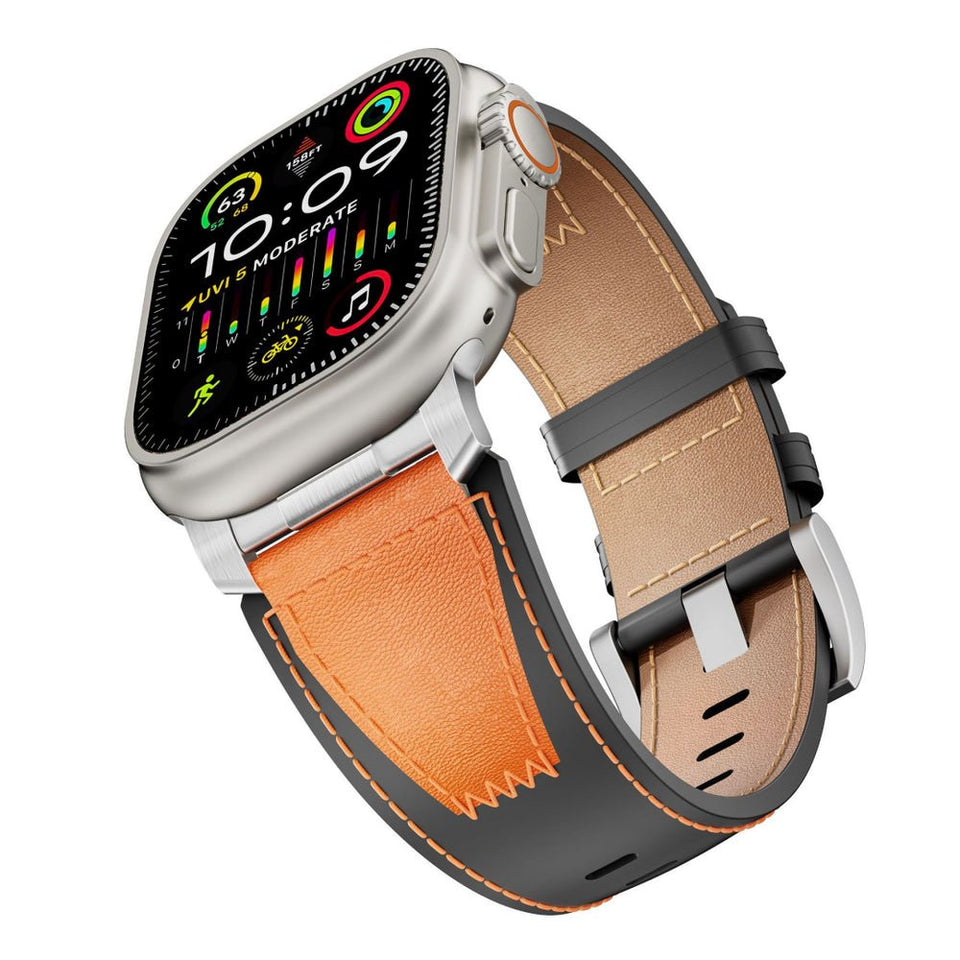 Dual - Tone Genuine Leather Band T01 for Apple Watch - Wear with style