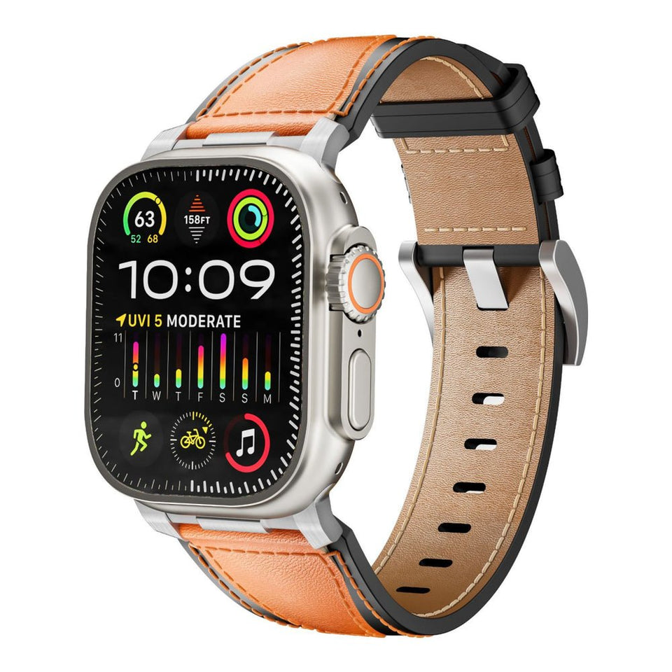 Dual - Tone Genuine Leather Band T01 for Apple Watch - Wear with style