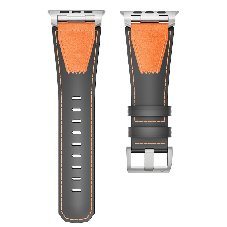 Dual - Tone Genuine Leather Band T01 for Apple Watch - Wear with style
