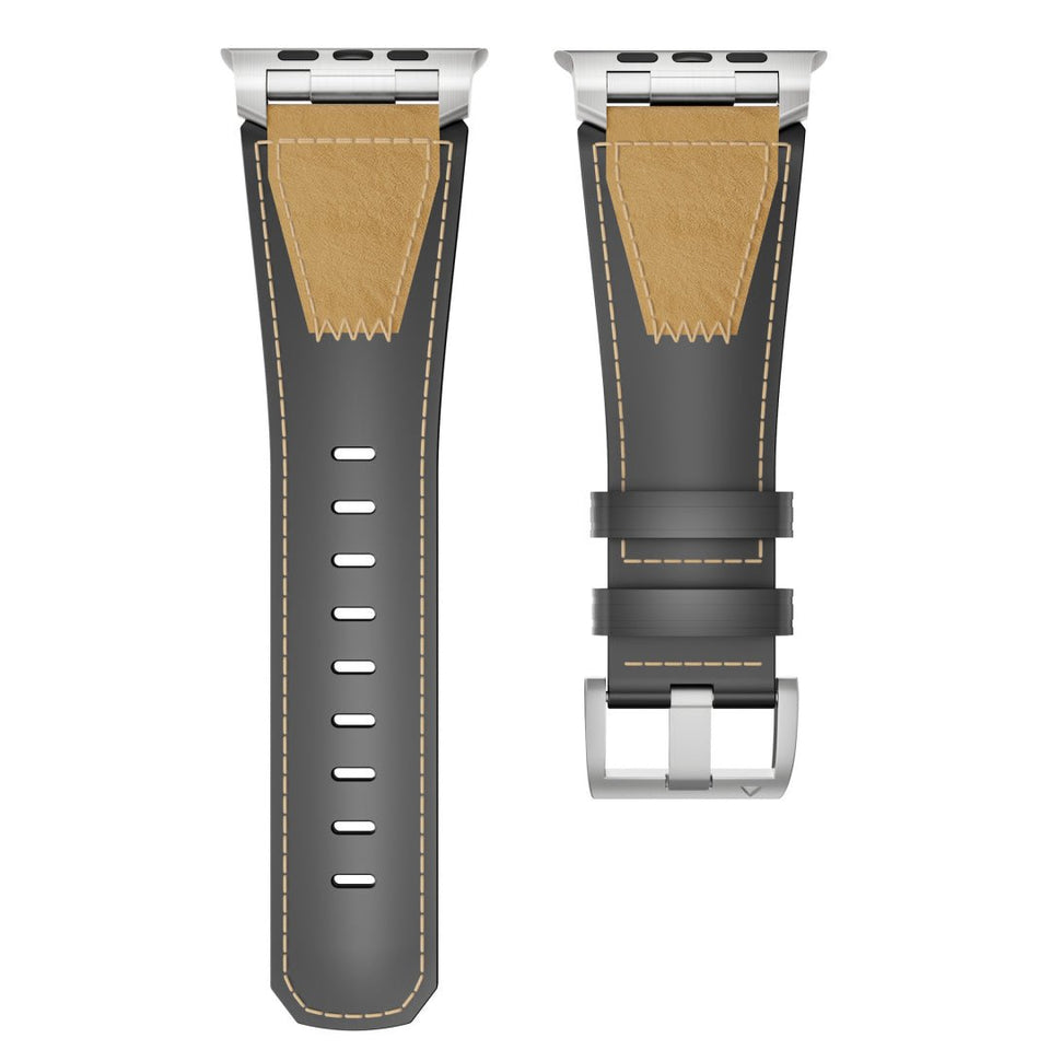 Dual - Tone Genuine Leather Band T01 for Apple Watch - Wear with style