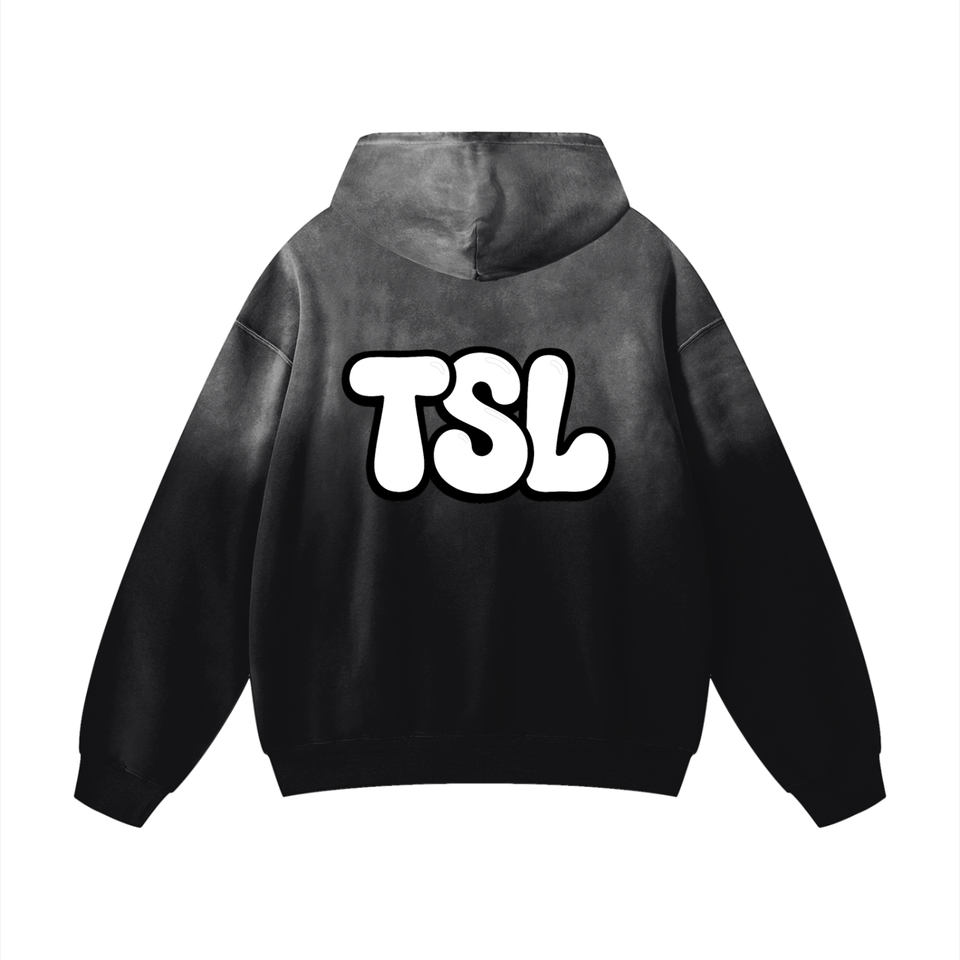 Bubble Oversized Fade Hoodie