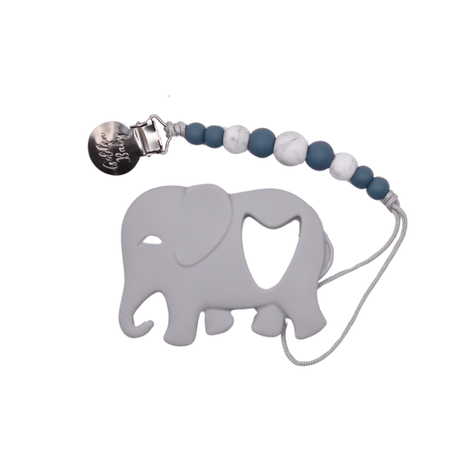 Elephant Teether Set // Grey - Wear with style