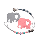 Elephant Teether Set // Pink - Wear with style
