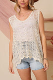 EMMA BOHO CROCHET V NECK TANK - Wear with style
