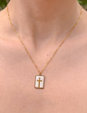 Enamel Cross Necklace - Wear with style