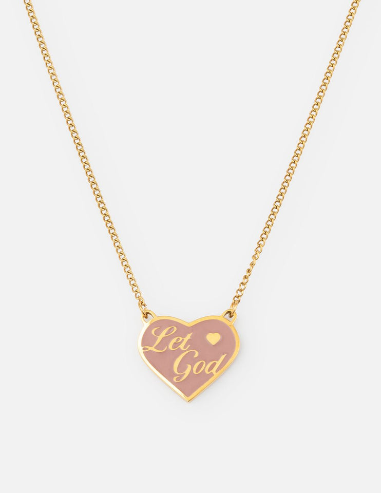 Enamel Let God Necklace - Wear with style