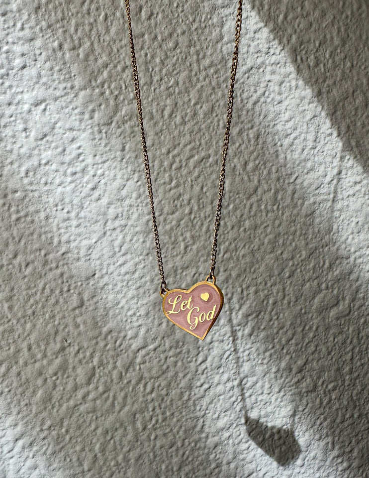 Enamel Let God Necklace - Wear with style